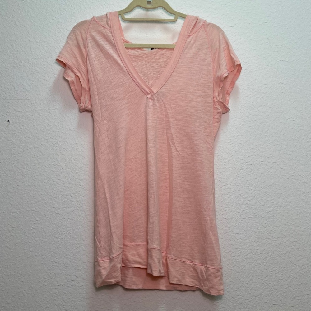 🆕 Light Pink Lightweight Short-Sleeve Hoodie